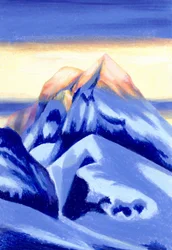 Une lueur alpine majestueuse