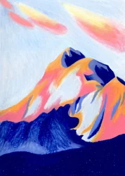 Un ciel de montagne éclatant