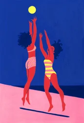 Les joies du beach-volley