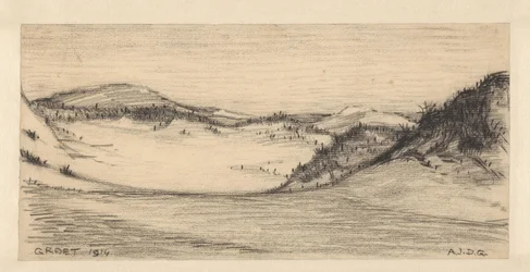 Paysage de dunes près de Groet