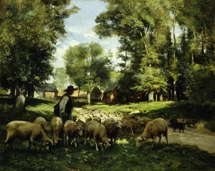 Un berger et son troupeau