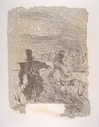 Illustration humoristique de vin 1946. Illustration par Julien Pavil