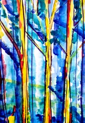 Forêt abstraite à l