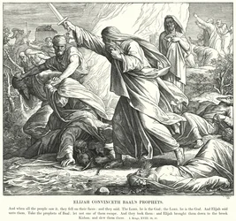 Élie convainc les prophètes de Baal