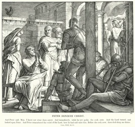 Pierre renie le Christ (gravure)