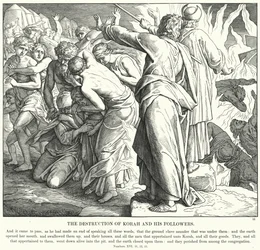 La destruction de Coré et de ses partisans