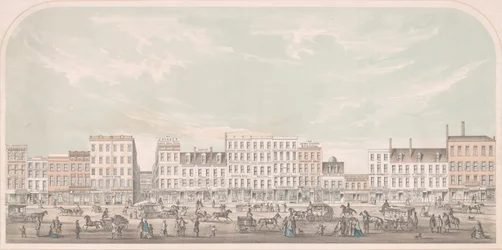 Broadway, New-York de Canal à Grand Street, côté ouest, 1856