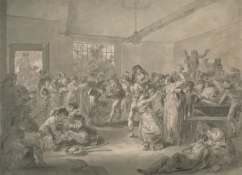 Marins faisant la fête et faisant frire des montres