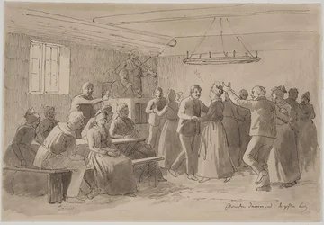 La mariée danse dans le cercle des mariés