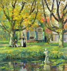Mon jardin (huile sur toile)