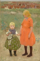 Les sœurs, vers 1895 (huile sur toile)