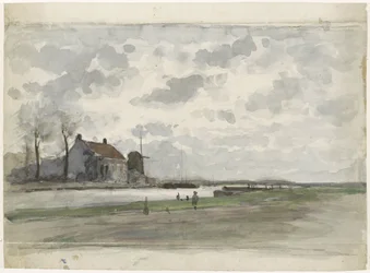 Canal avec un moulin