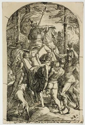 Hagen laisse le corps de Siegfried pour qu