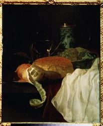 Fruit, pain et vin