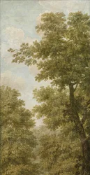 Trois tentures murales avec un paysage hollandais (Behangselschildering van een Hollands landschap met een buitenplaats, Drie behangselschilderingen van een Hollands landschap)