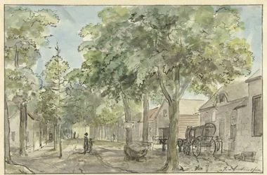 Rue de village à Lage Vuursche