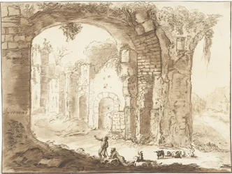 Paysage avec ruine