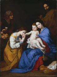 La Sainte Famille avec Sainte Anne et Catherine d
