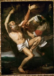 Le martyre de saint Barthélemy (peinture sur toile)