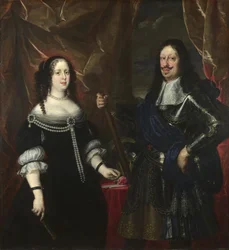 Double portrait du Grand-Duc Ferdinand II de Toscane et de sa femme Vittoria della Rovere, années 1660