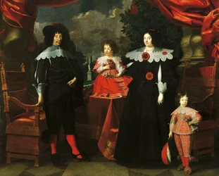 Italie, Modène, La Famille de Francesco I d