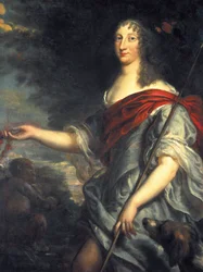 Portrait de la reine Christine de Suède en Diane (1626-1689)