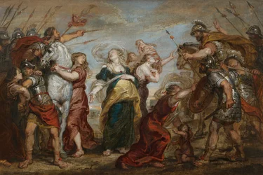 La réconciliation des Romains et des Sabines, vers 1655-1656