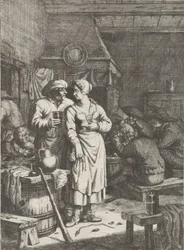 Scène de taverne