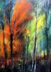 Une forêt automnale haute en couleurs