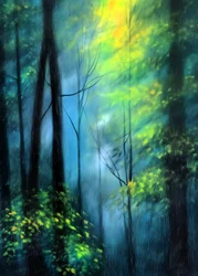 La lueur de la forêt enchantée