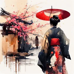Promenade printanière japonaise