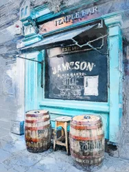 Entrée du « Rustic Blue Bar »
