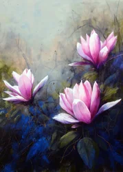 Lys roses sereins