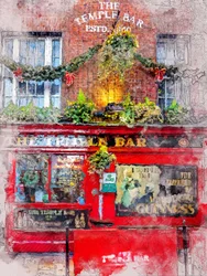 Un pub animé à Dublin