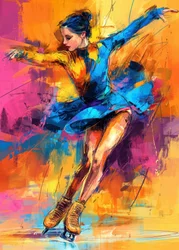 Une patineuse artistique pleine de vie