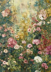 Un jardin floral haut en couleur