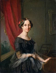 Polonais : Portrait de Józefa Sługocka, née Bromirska
