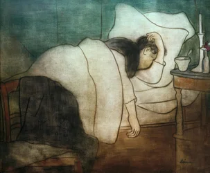 Femme au lit