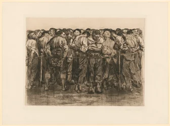 Les prisonniers (planche 7 de « Guerre des paysans », cinquième état)
