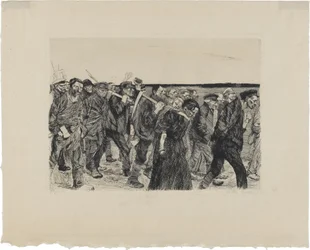 Une révolte de tisserands, planche 4 : Marche des tisserands