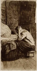 Femme au berceau