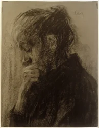 Tête de femme de profil
