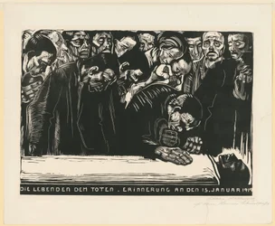 Feuille commémorative pour Karl Liebknecht (3e et dernière version, 6e état)