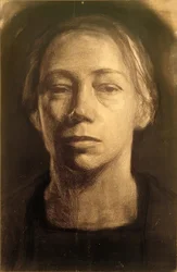 Käthe Kollwitz, Autoportrait 1904