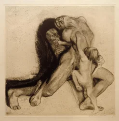 Käthe Kollwitz, La mort et la femme