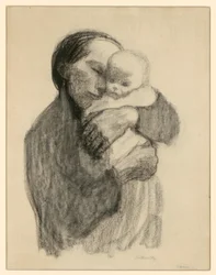 Mère avec nourrisson dans les bras
