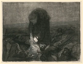 Champ de bataille (planche 6 de « Guerre des paysans », 2e état)