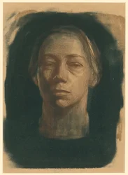Autoportrait de face (1er état)