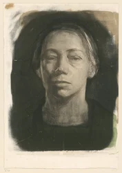 Autoportrait de face (2e état)