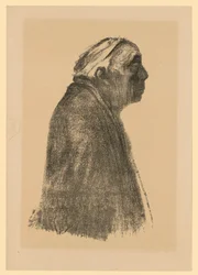 Autoportrait de profil tourné vers la droite (3e état)